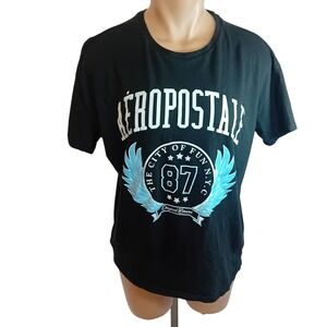 Modern Men's Unisex Bluenotes Aeropostale Graphic Tee 87 NYC School Varsity S